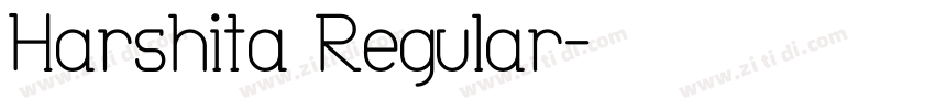 Harshita Regular字体转换
